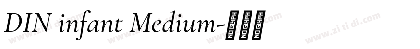 DIN infant Medium字体转换